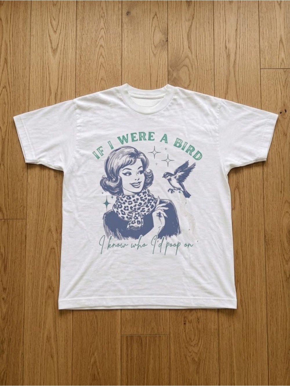 White 'If I Were a Bird' Graphic Tee - White